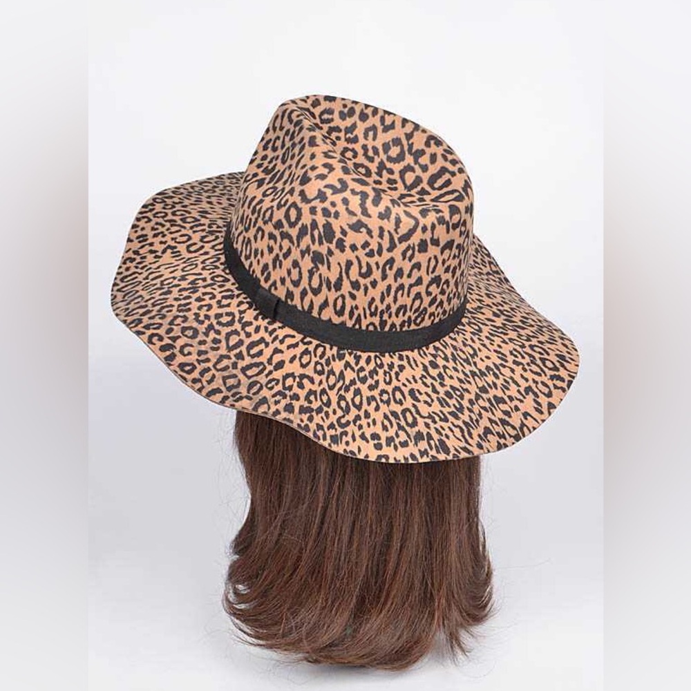 Leopard Patterned Floppy Hat - Picture 6 of 7